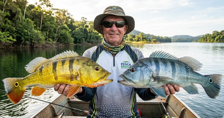 Conheça o tucunaré azul e amarelo